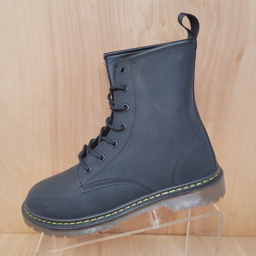 find. Women's Ankle Boots Size 9 M Black Combat Lace Up - Picture 8 of 12